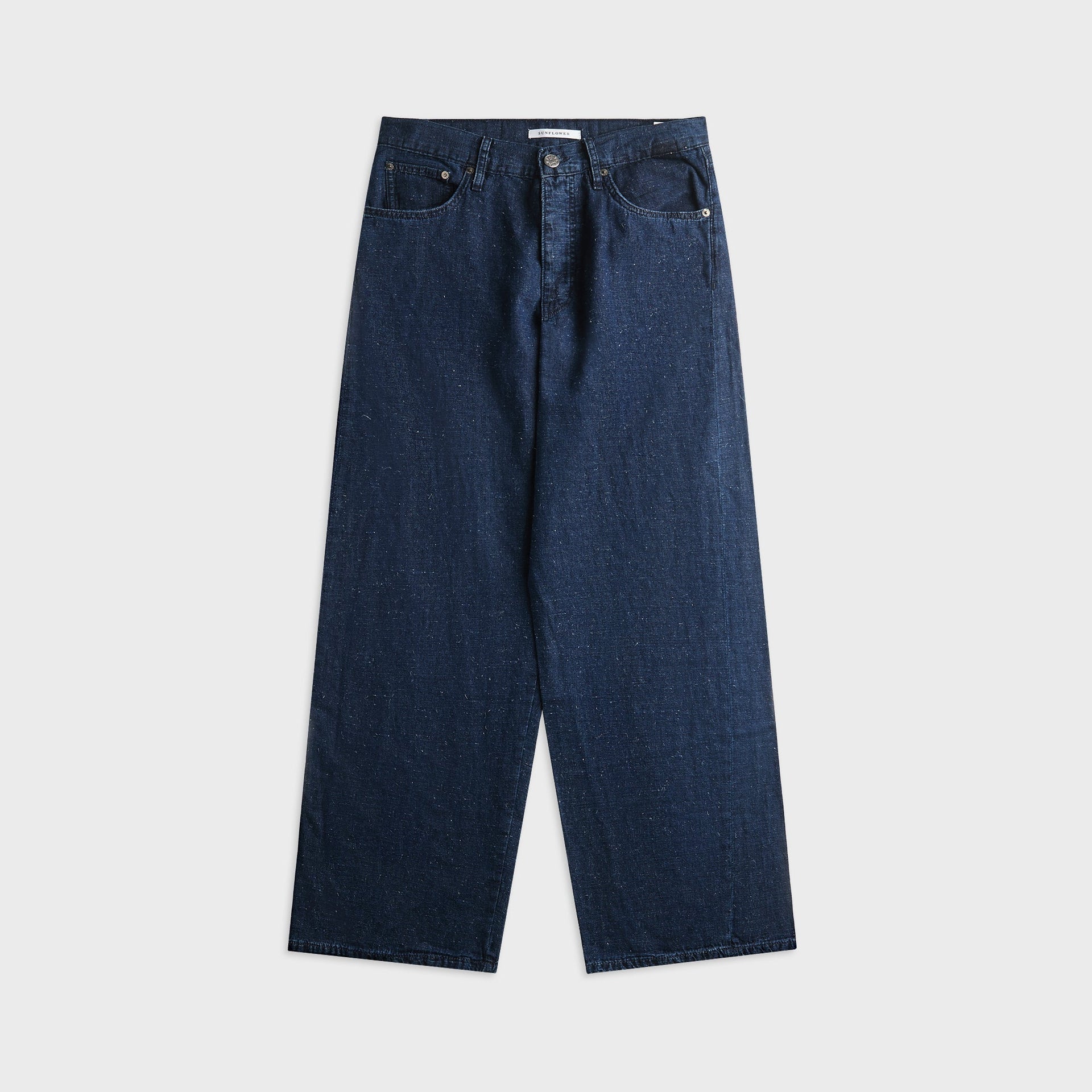 Sunflower Super Wide Twist Denim - Indigo Hemp