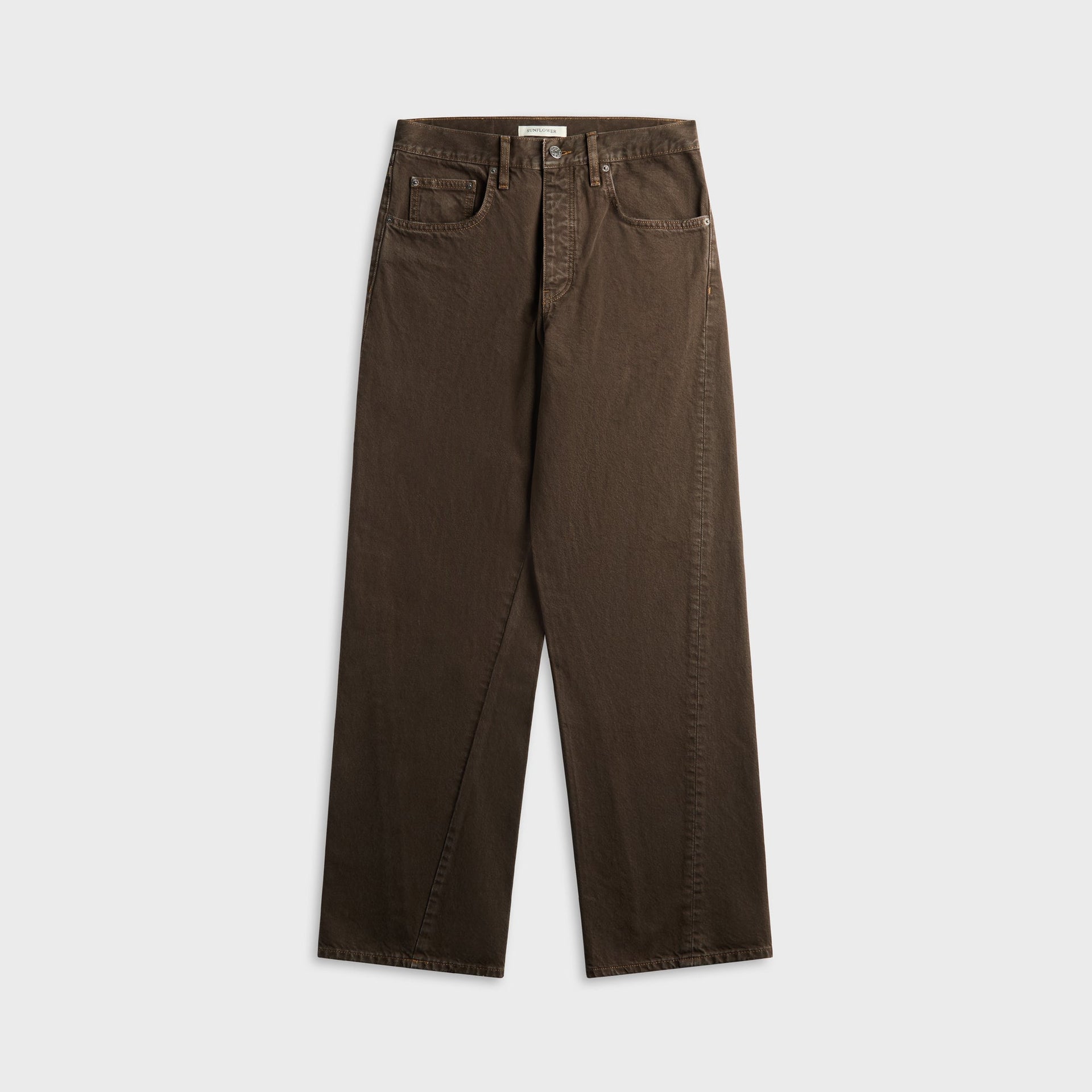 Sunflower Wide Twist Denim - Deep Vintage Brown