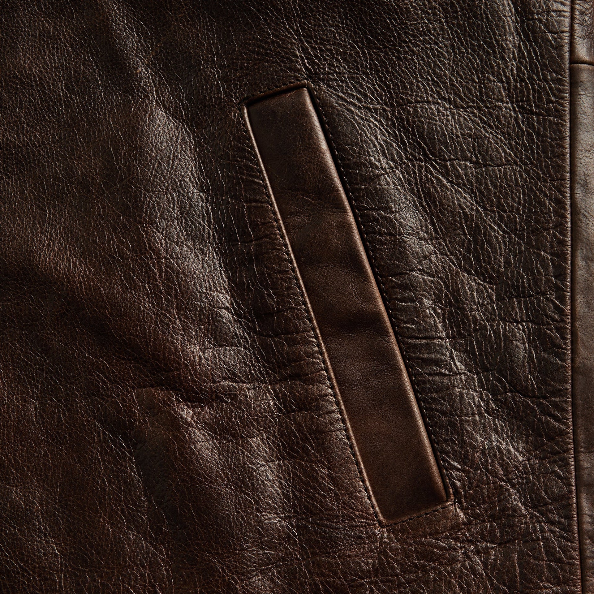 Sunflower Short Leather Jacket - Brown