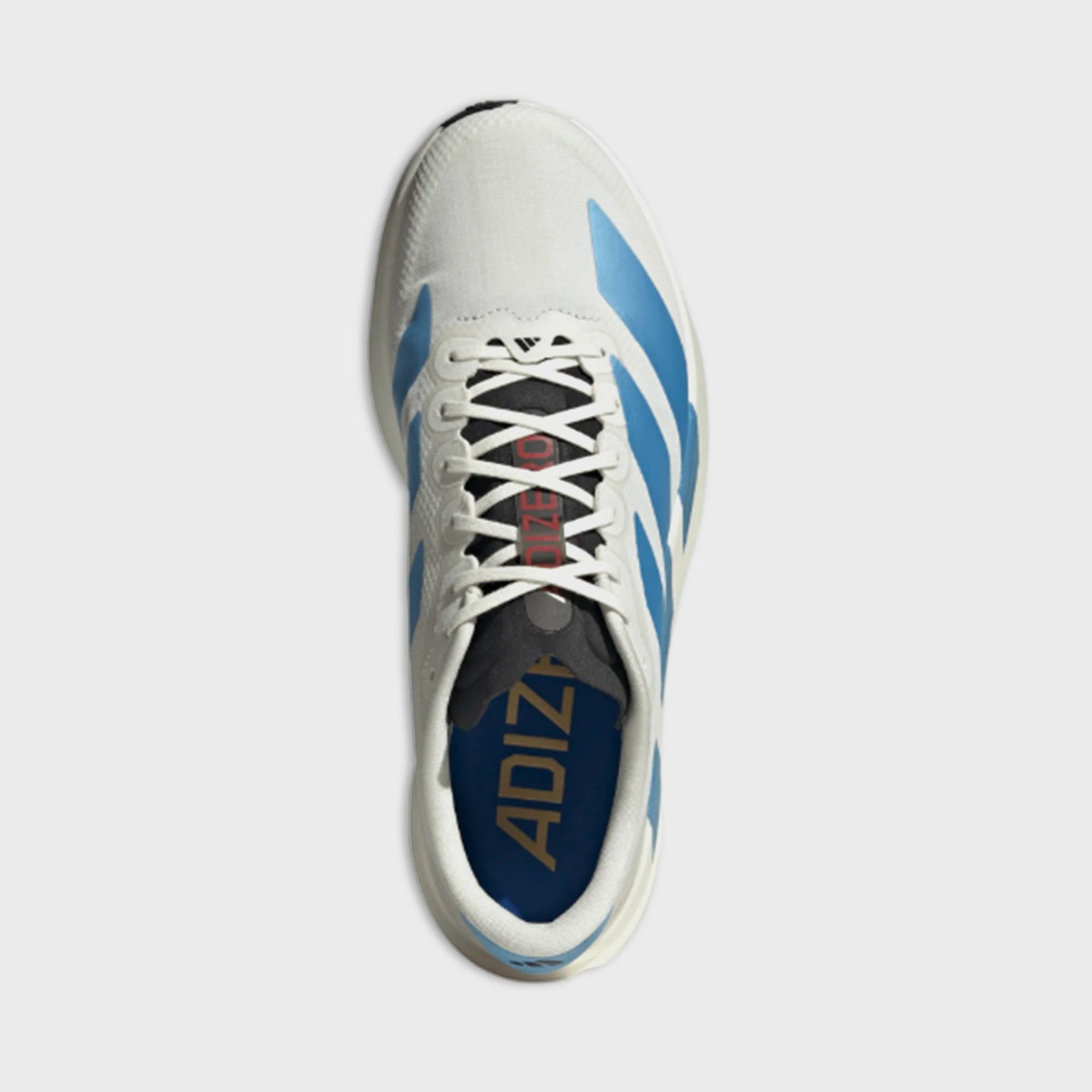 adidas Adizero Evo SL - Off White / Light Blue / Bright Red