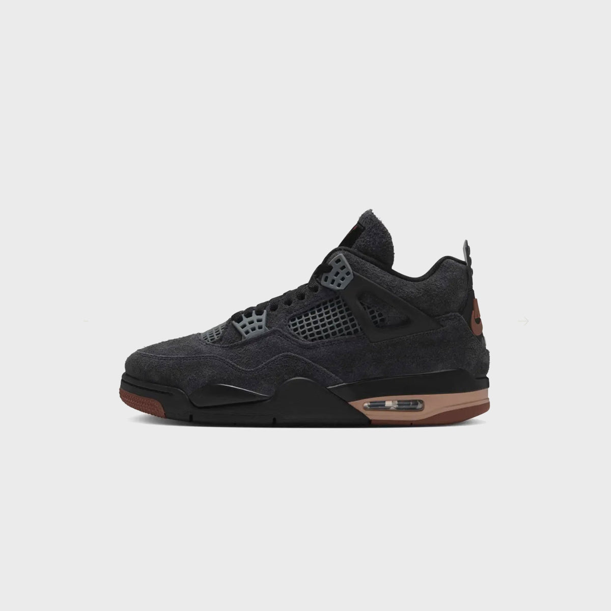Jordan Air Jordan 4 Retro - Black / Red Bark / Dark Smoke Grey / Smoke Grey / Hemp