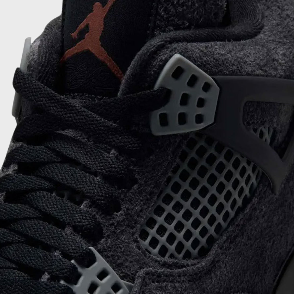Jordan Air Jordan 4 Retro - Black / Red Bark / Dark Smoke Grey / Smoke Grey / Hemp