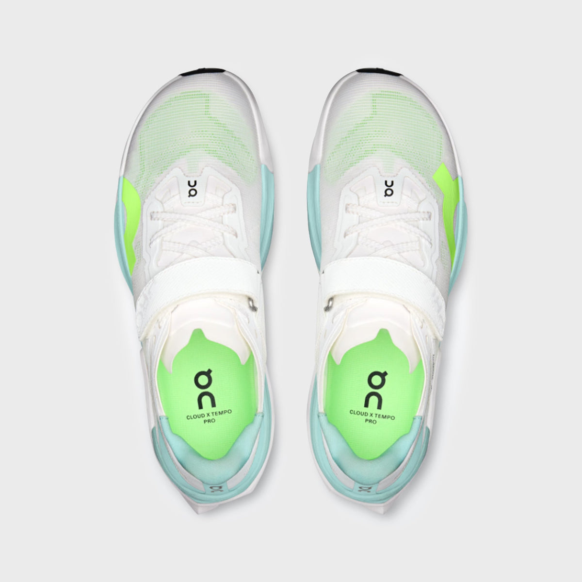 On Running Cloud X Tempo Pro - White / Celeste