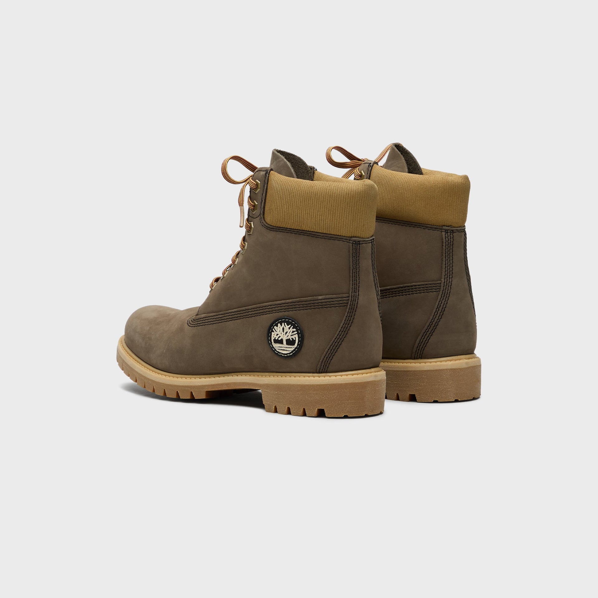 Timberland 6 Inch Lace Up Waterproof Boot - Dark Brown / Nubuck Olive
