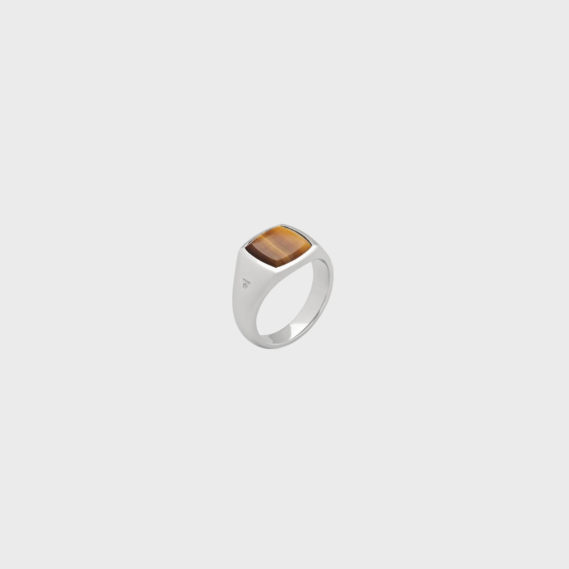 Tom Wood Kay Ring Tiger Eye 60" - Silver