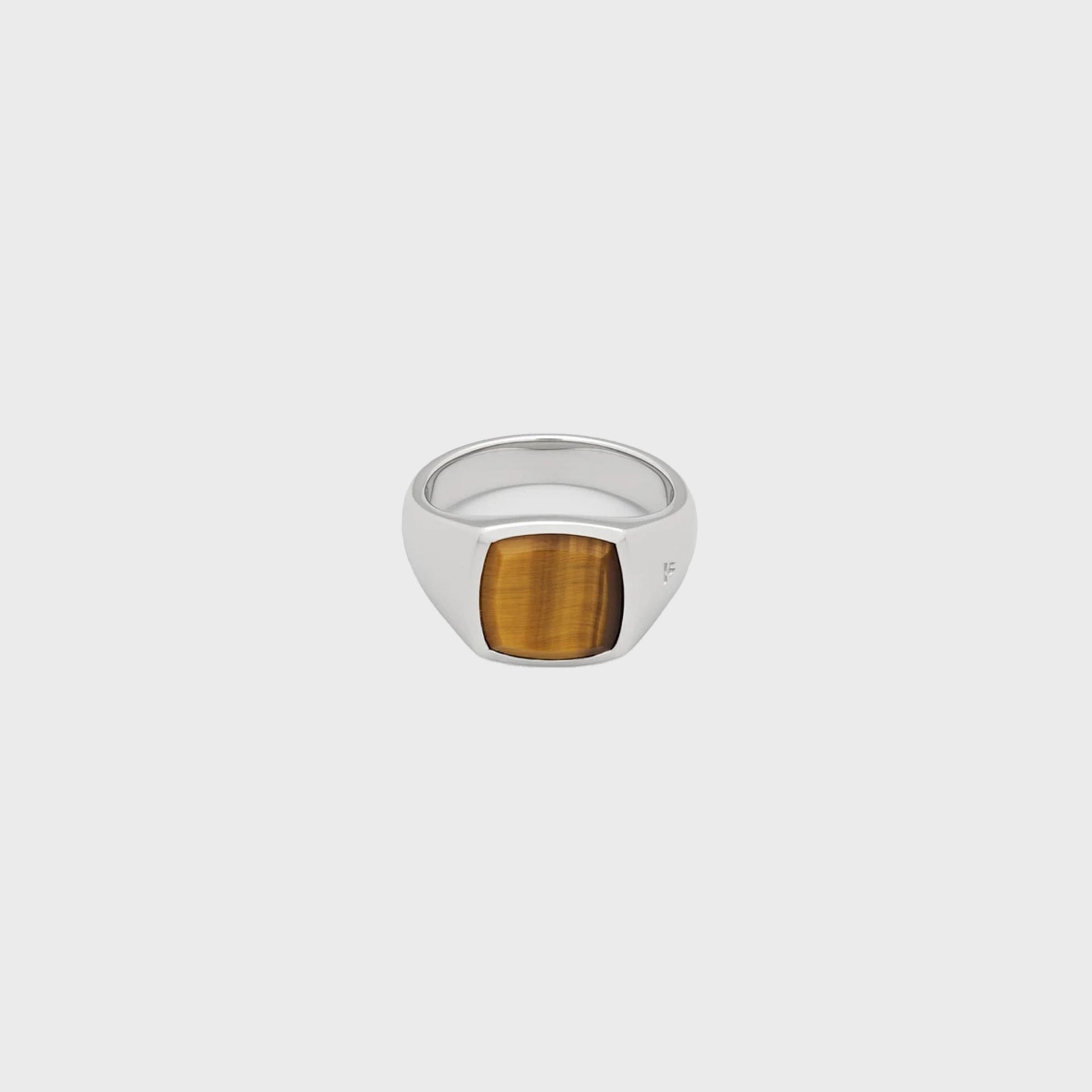 Tom Wood Kay Ring Tiger Eye 62" - Silver