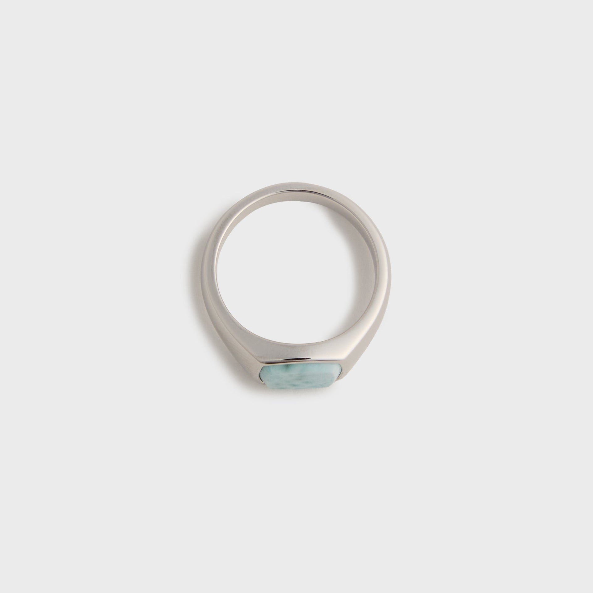 Tom Wood Kay Ice Blue Ring - Silver