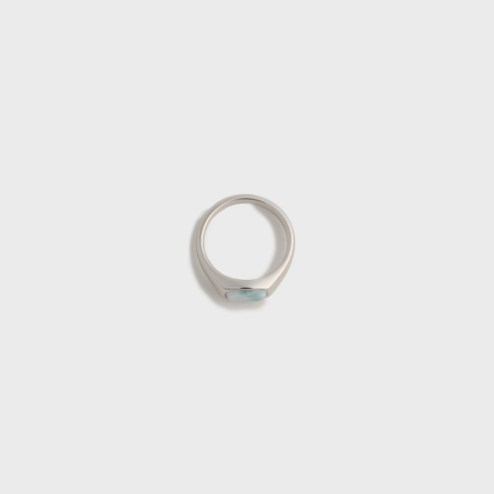 Tom Wood Kay Ice Blue Ring - Silver