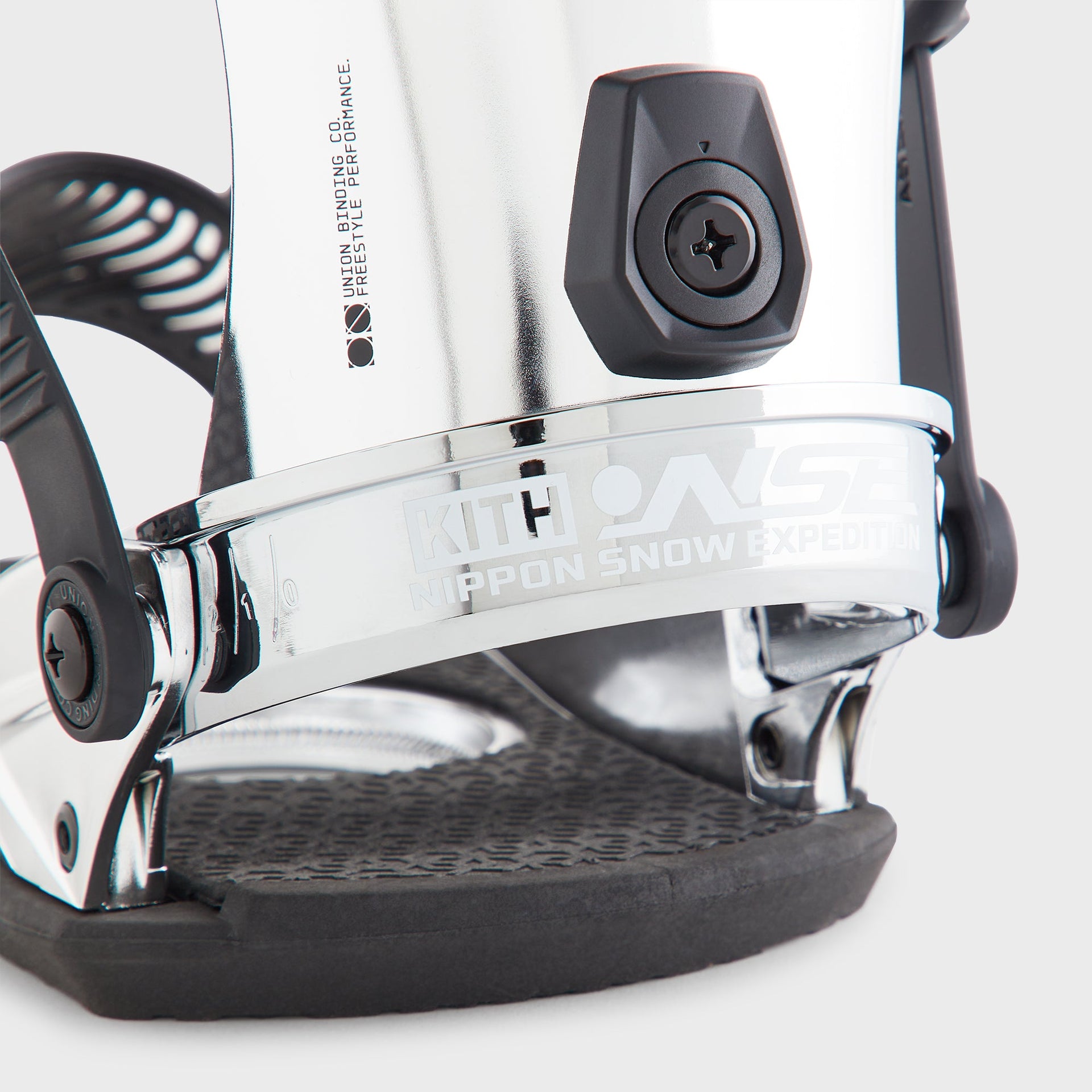 Kith for Union Binding Company Strata Snowboard Binding - Chrome