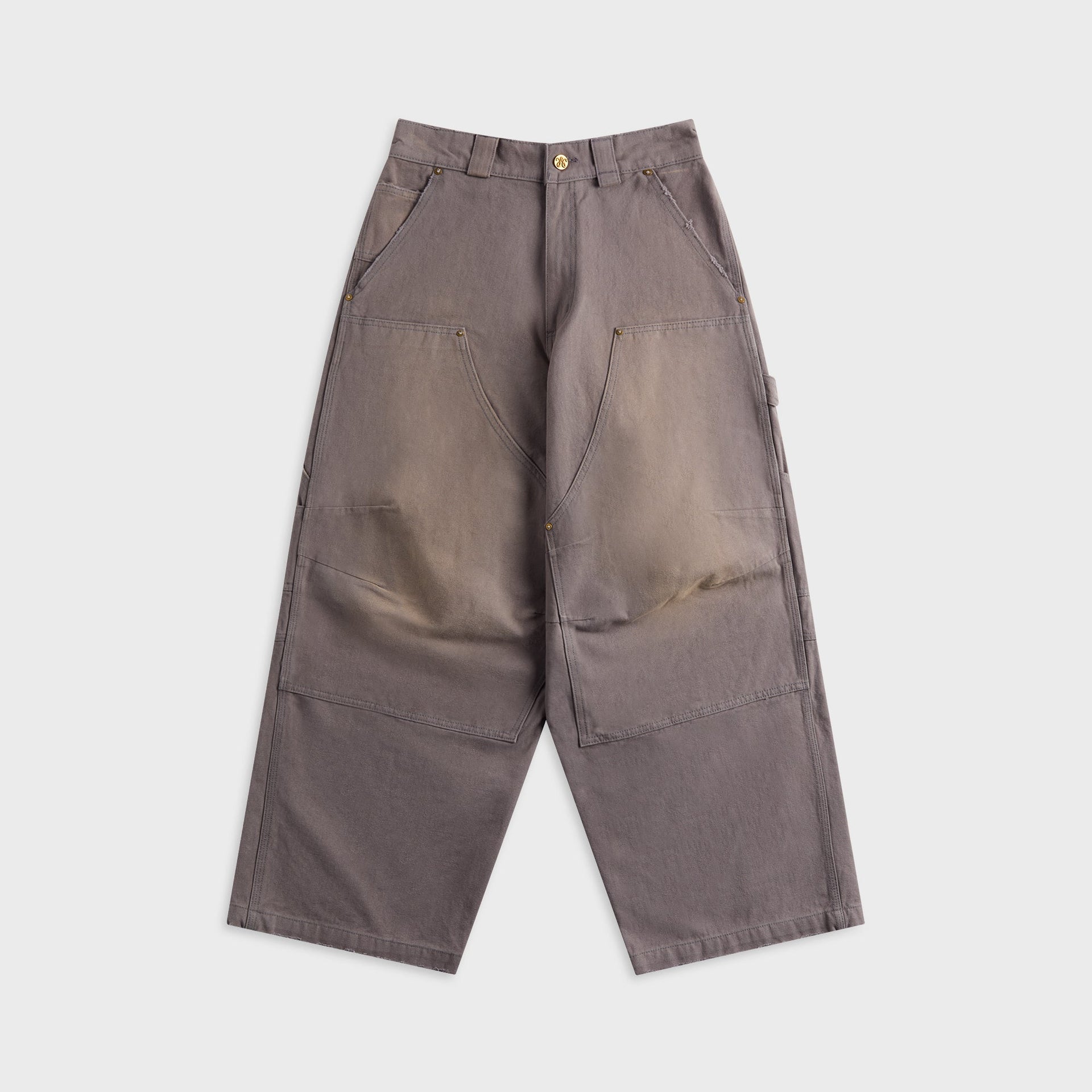 Willy Chavarria Stockton Double Knee Pant - Concrete
