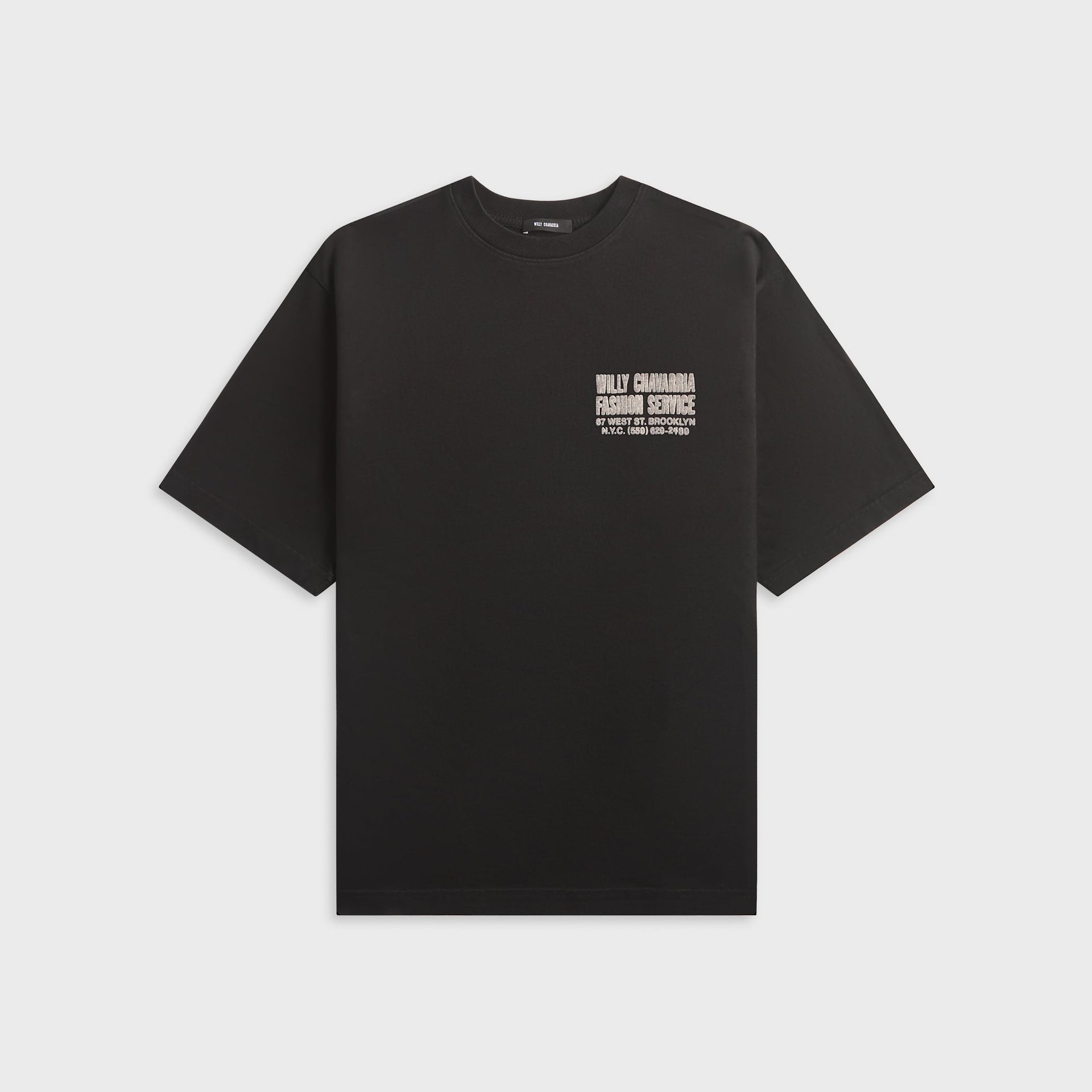 Willy Chavarria Fashion Services Standard Tee - Black