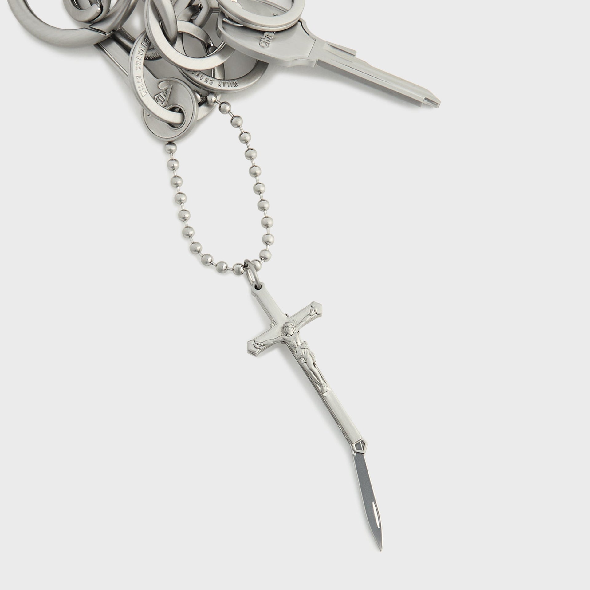 Willy Chavarria Staff Key Fobs - Shiny Nickel