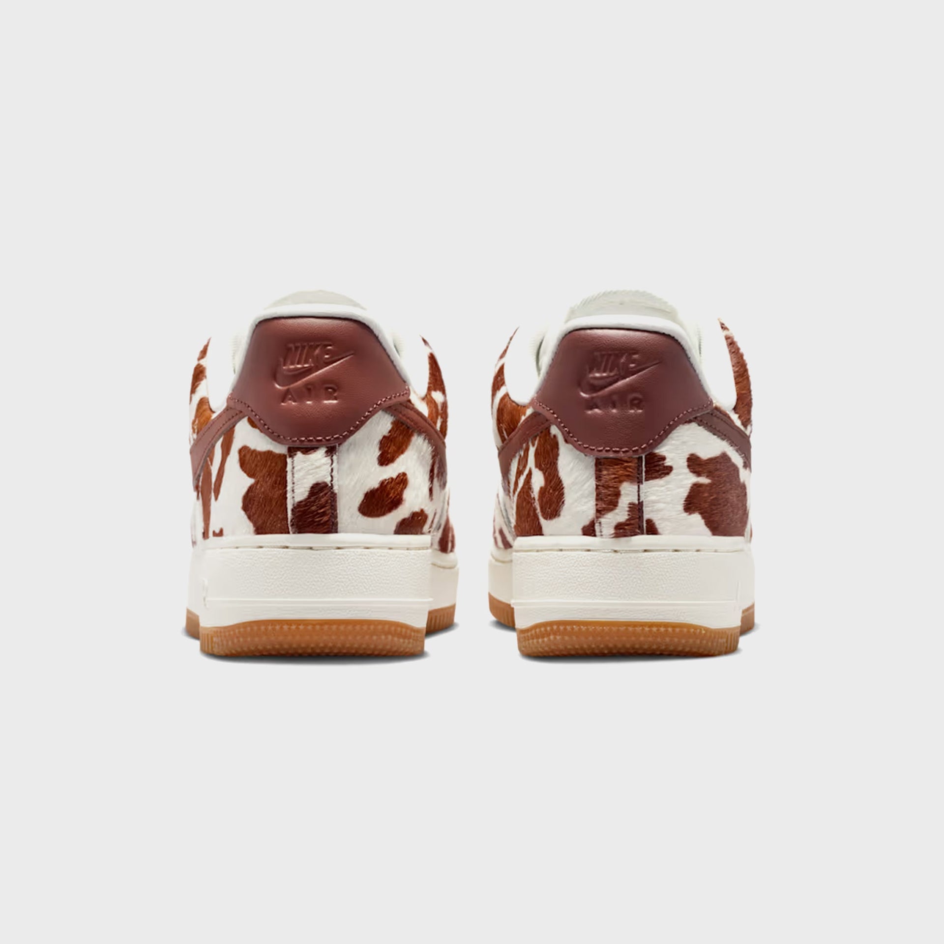 Nike WMNS Air Force 1 '07 "Cow Print" - Field Brown / Gum Medium Brown / Sail