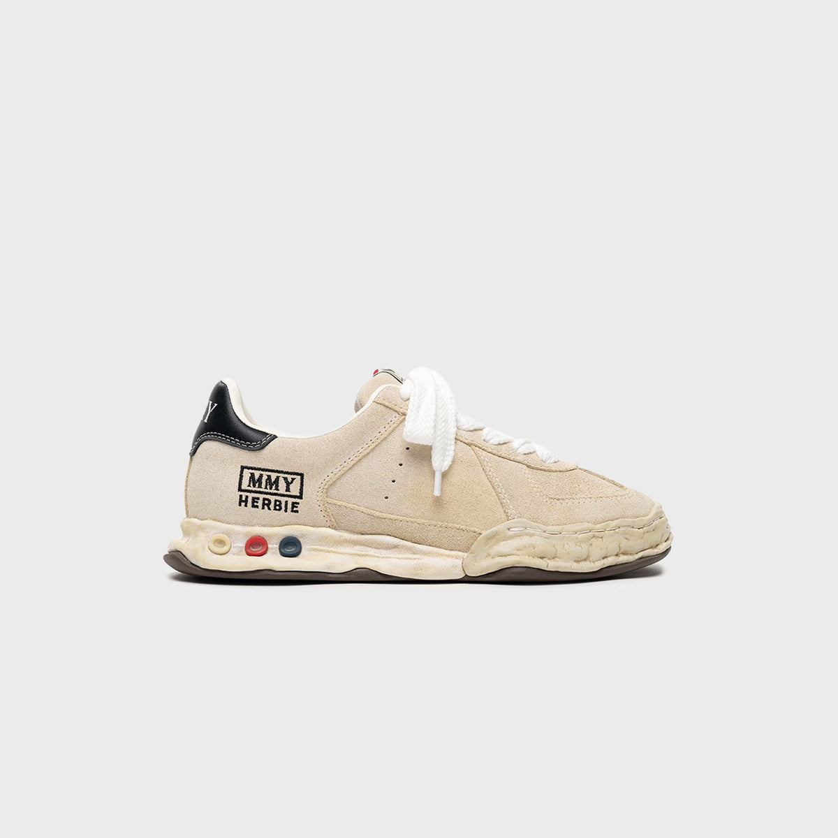 Maison MIHARA YASUHIRO Herbie OG Sole Overdye Suede Low-top Sneakers - White