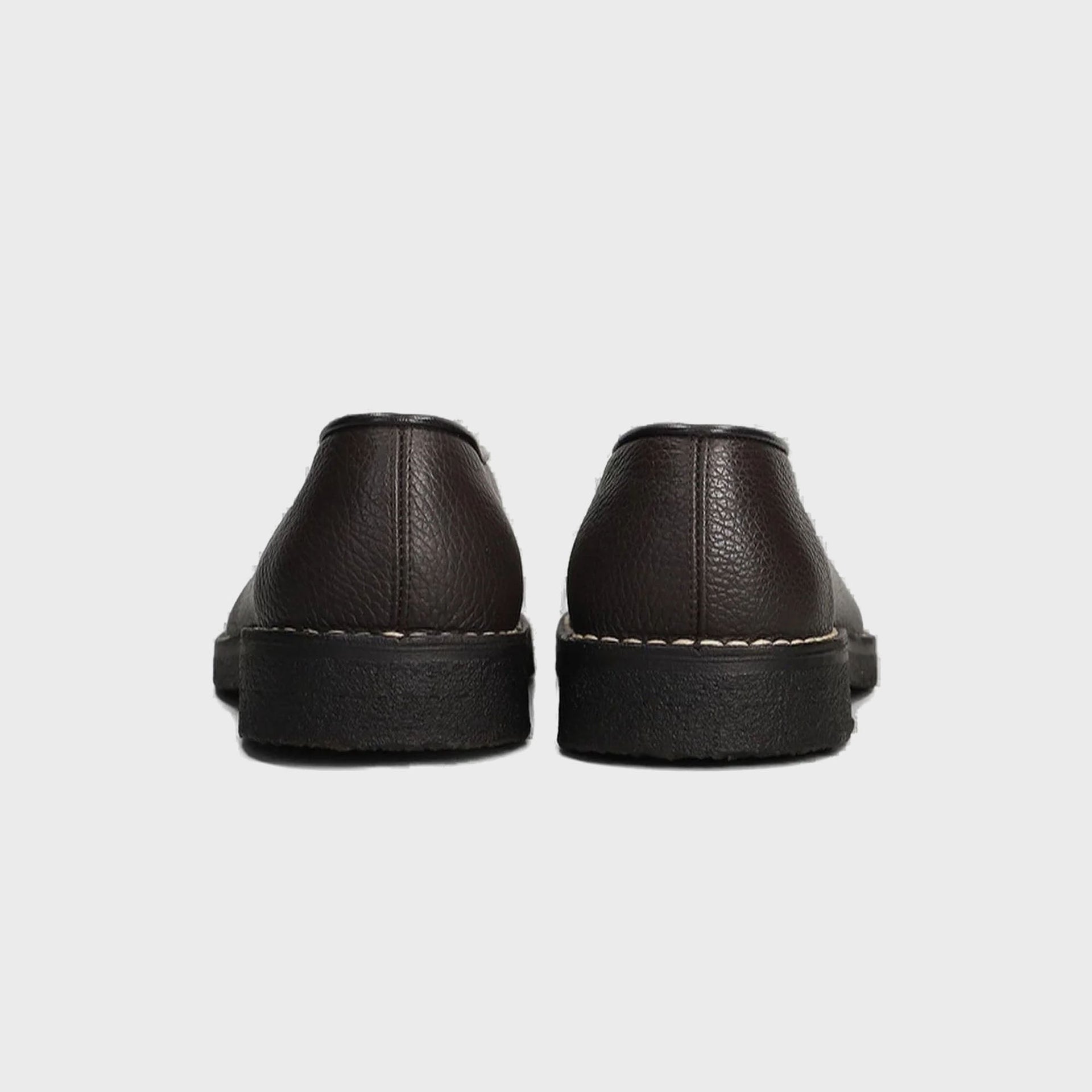 Lemaire Piped Crepe Slipper - Dark Brown