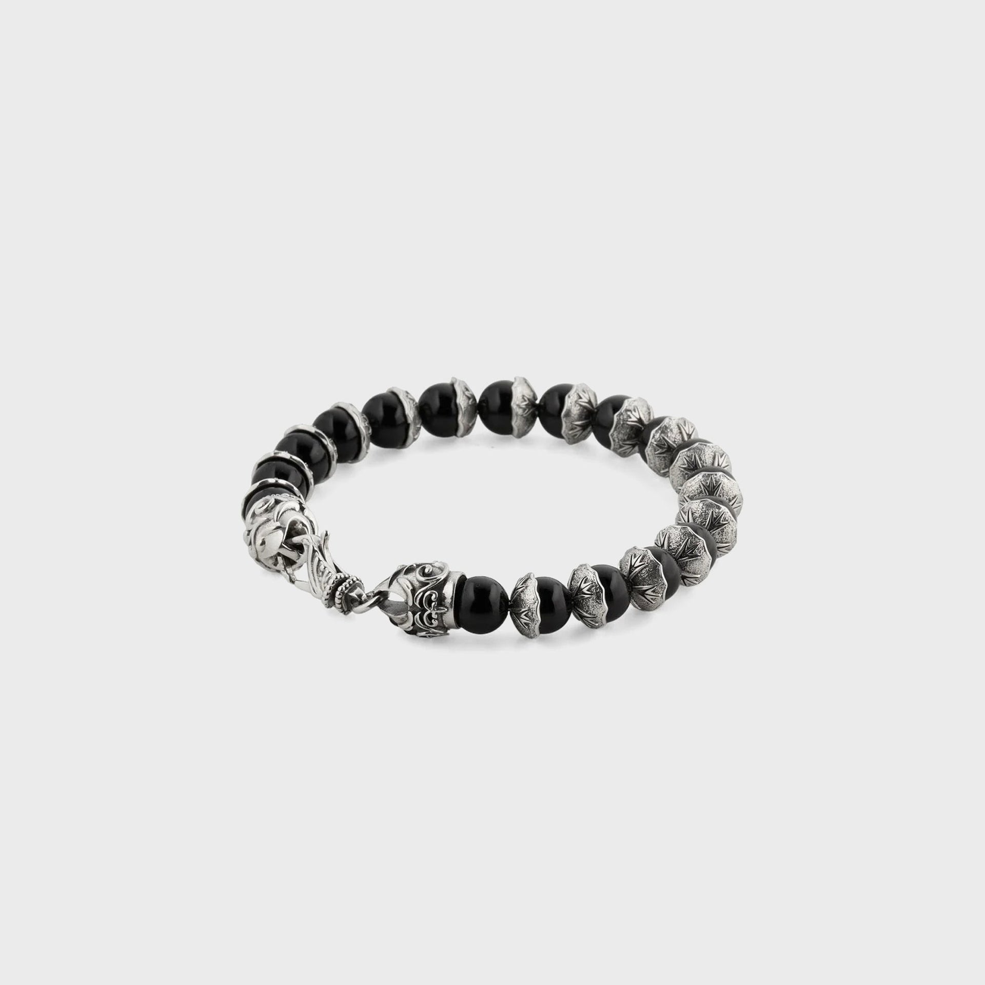 Emanuele Bicocchi Shield Beaded Bracelet - Black