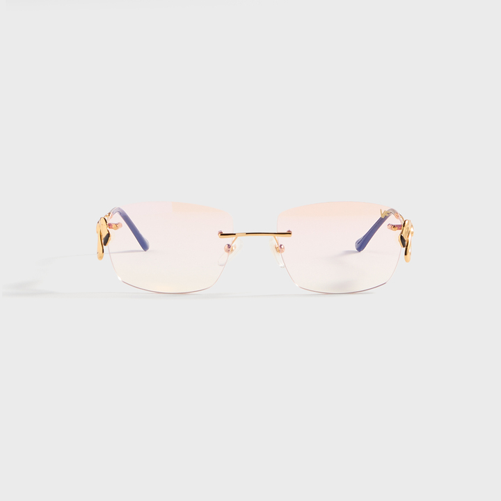 Vintage Frames Flamingo 24KT Yellow Gold - Pink Gradient