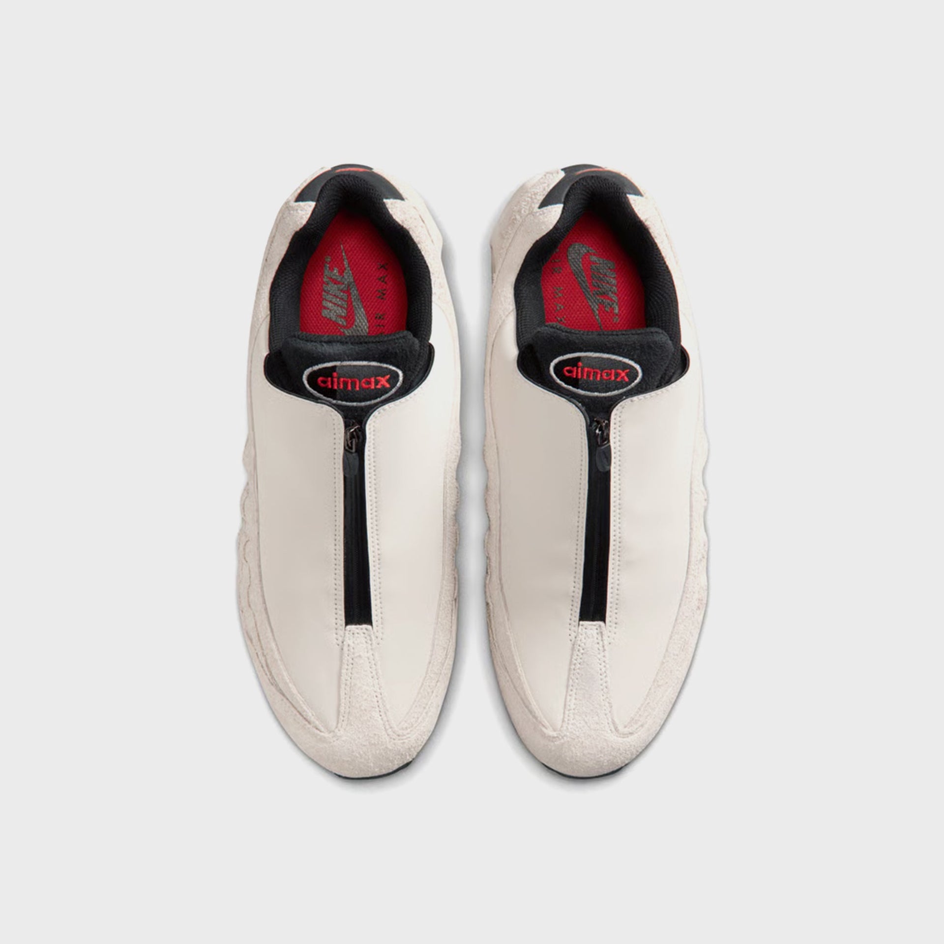 Nike Air Max 95 Zip - Phantom / Black / Light Crimson / Smoke Grey