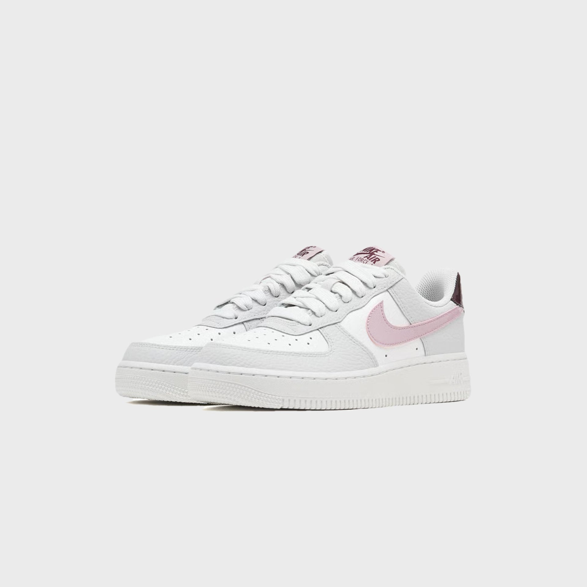 Nike WMNS Air Force 1 '07 - Summit White / Vast Grey / Burgundy Crush / Plum Chalk