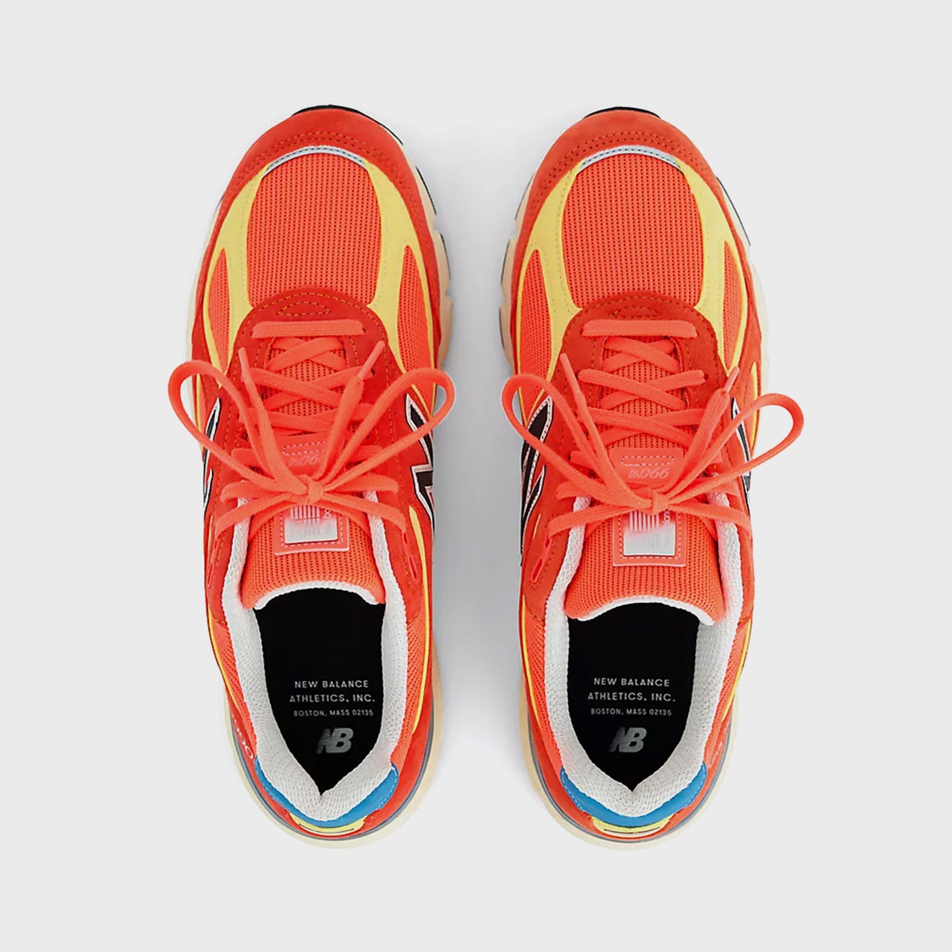 New Balance Made in USA 990v4 - Urgent Red / Maize / Sea Stone