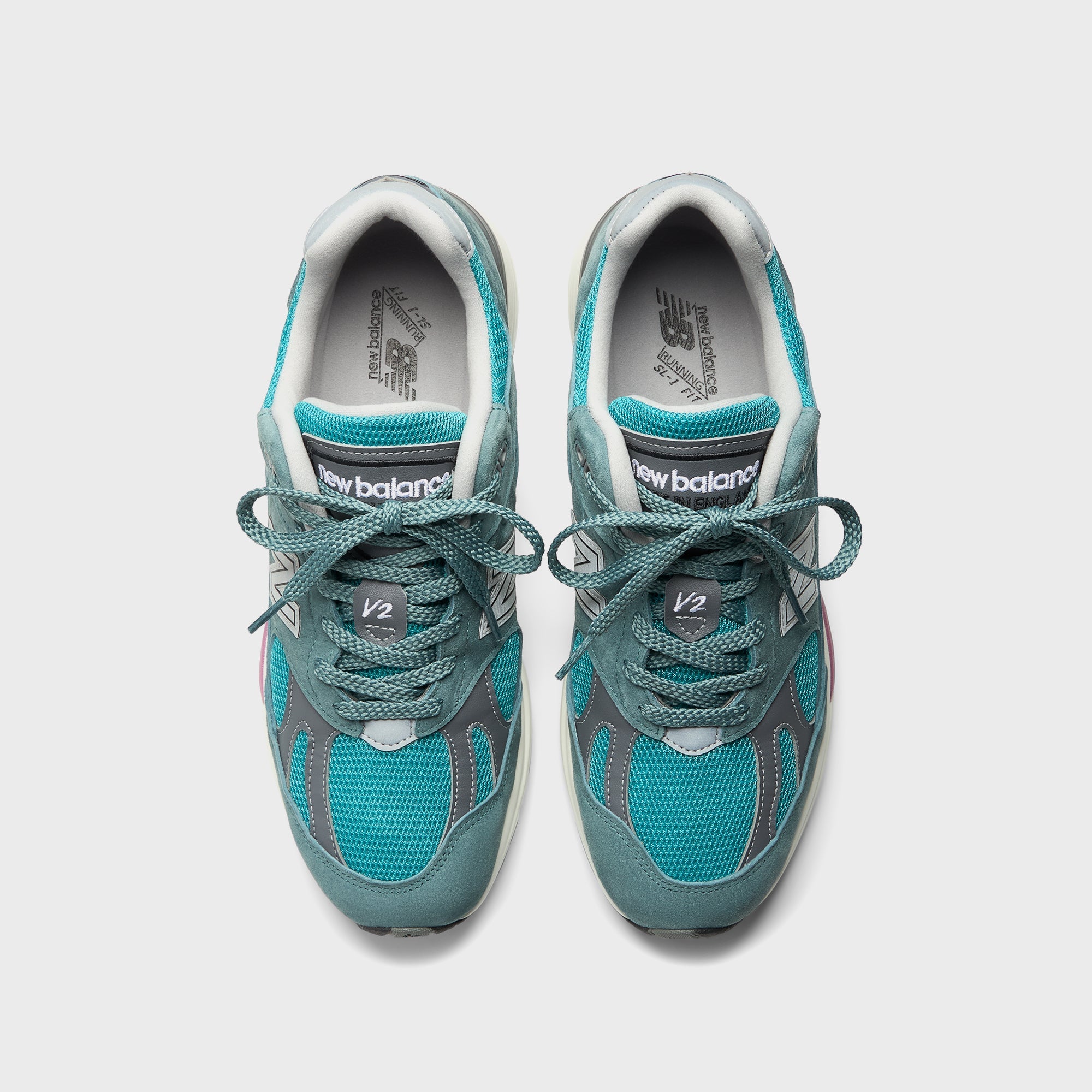 New Balance Made in UK 991v2 - Porcelain Green / Trooper / Silver
