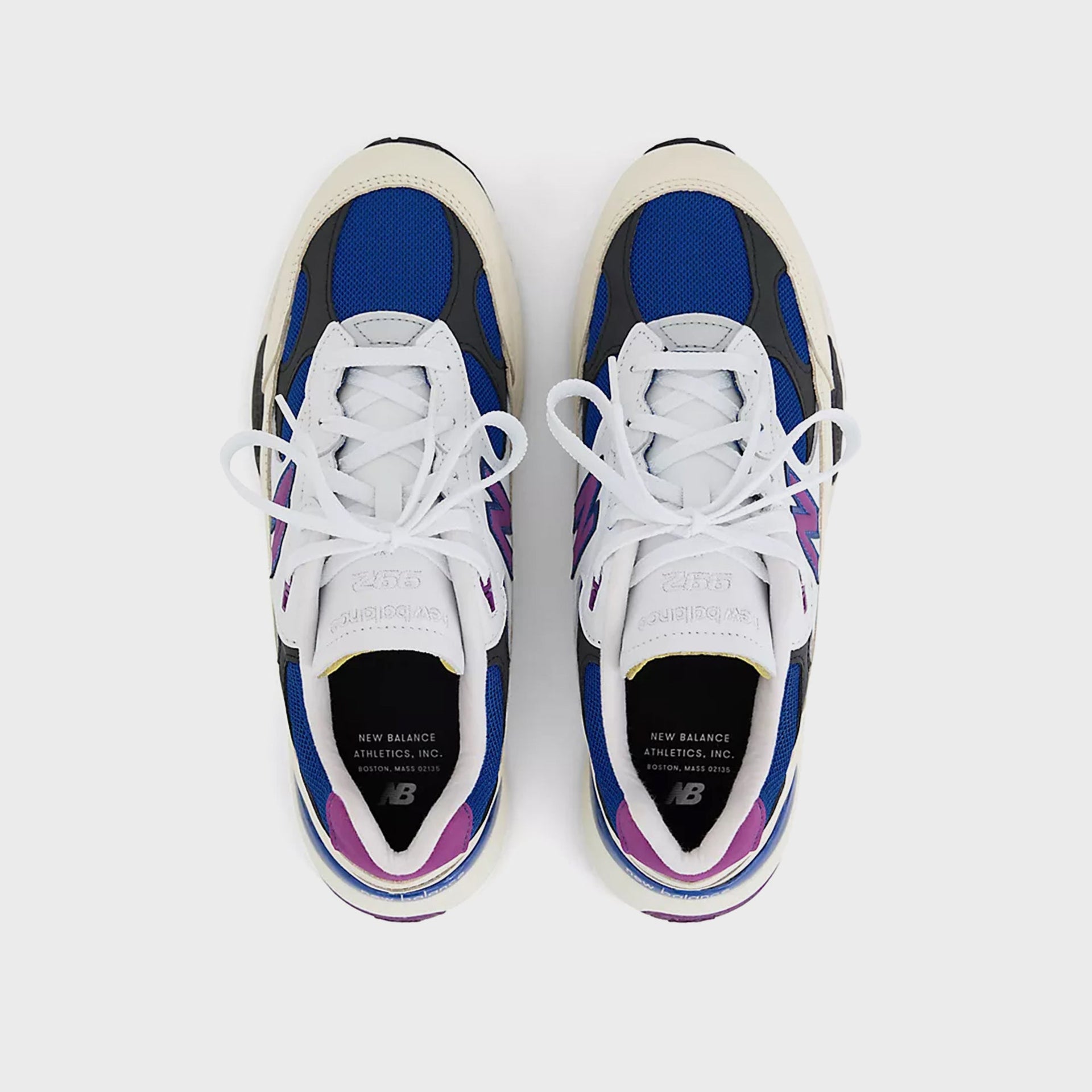 New Balance Made in USA 992 - White / Team Royal / Purple Fuchsia